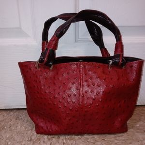 CEONI PIERO OSTRICH leather handbag